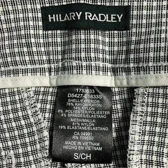 Hilary Radley Pants Women’s Small Off-White & Black Pull-On Tummy Control NWT - Picture 6 of 7